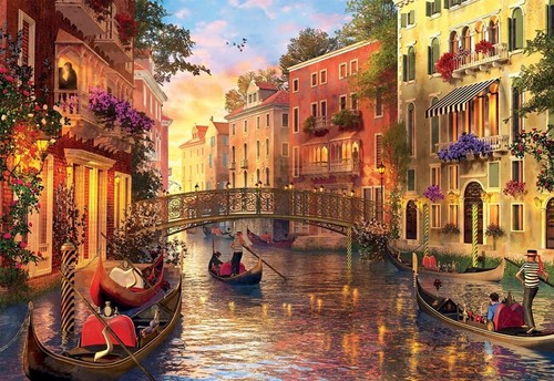 Tramonto venezia puzzle 1500 - a,